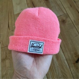 neon pink herschel beanie